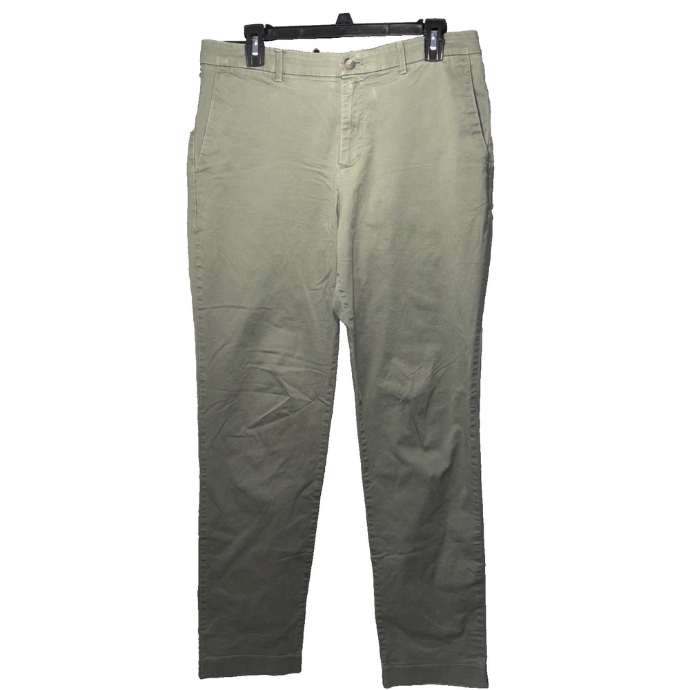 Calvin Klein Slim Fit 33 X 32 Infinity waist Olive Green Straight Leg